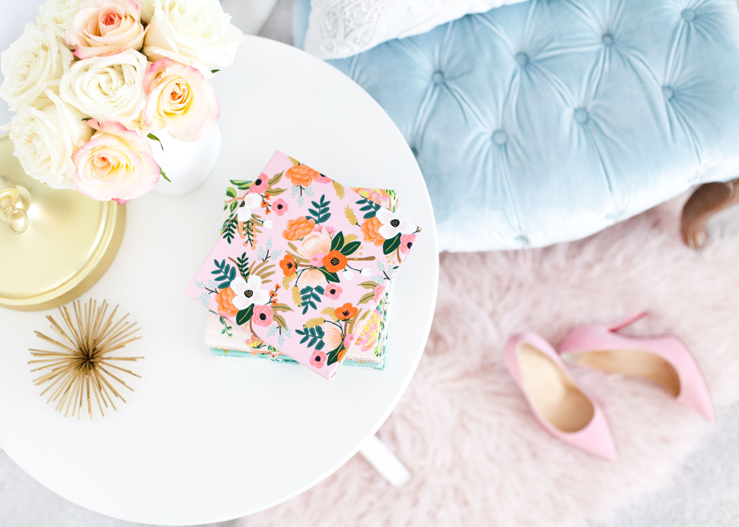 Rifle Paper Co for Chatbooks' floral prints featured by top US life and style blog, Lombard & Fifth: image of a Chatbooks photo album