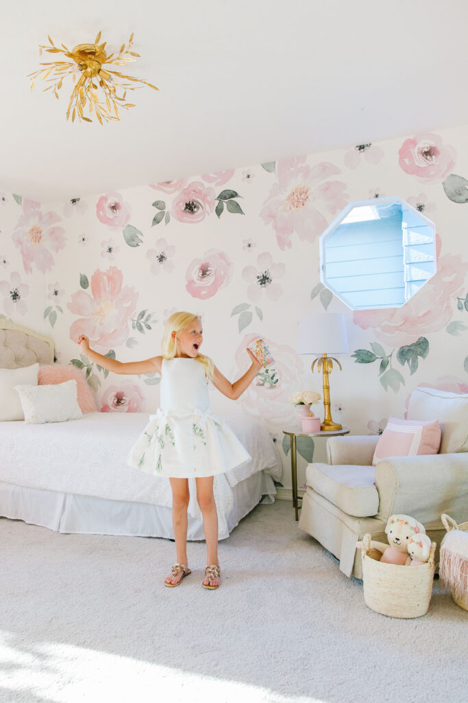 Girl Bedroom décor before and after featured by top San Francisco fashion blogger Lombard and Fifth