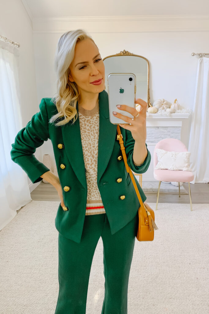 Halogen x Atlantic-Pacific green suit styled by top San Francisco fashion blogger Lombard and Fifth.