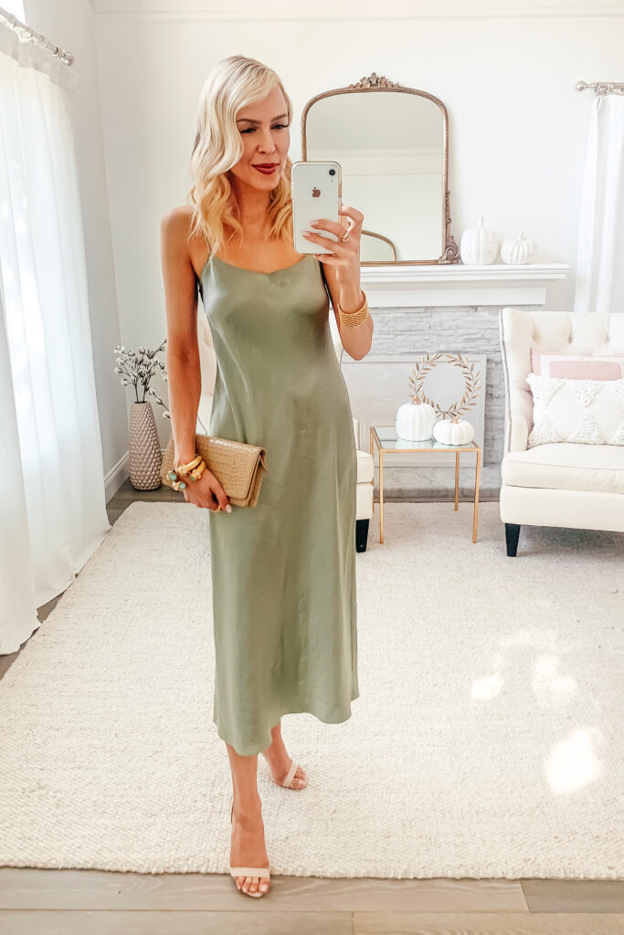 Vince satin slip dress styled 5 ways, featured by top San Francisco fashion blogger Lombard and Fifth.