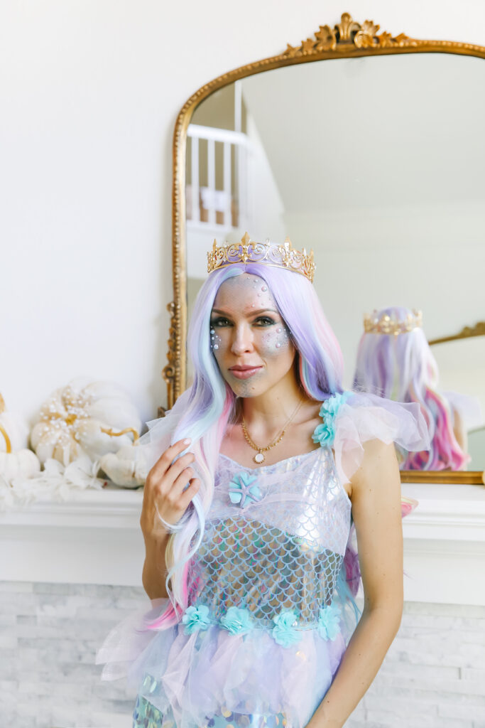 Mermaid family Halloween make-up and costumes ideas styled by top San Francisco fashion blogger Lombard and Fifth.