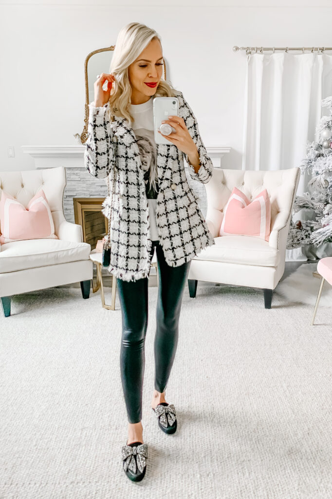 Shein tweed blazer styled five ways featured by top San Francisco fashion blogger Lombard and Fifth.