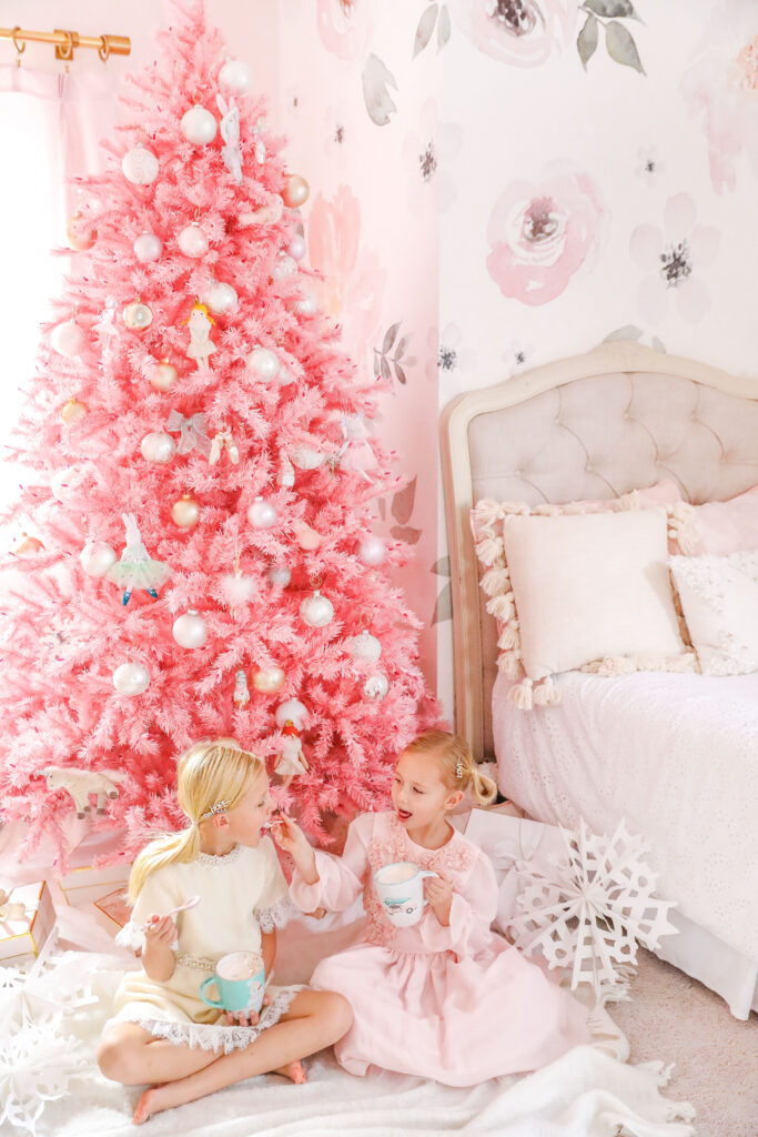 Treetopia Pink Christmas decor featured by top San Francisco fashion blogger Lombard and Fifth.