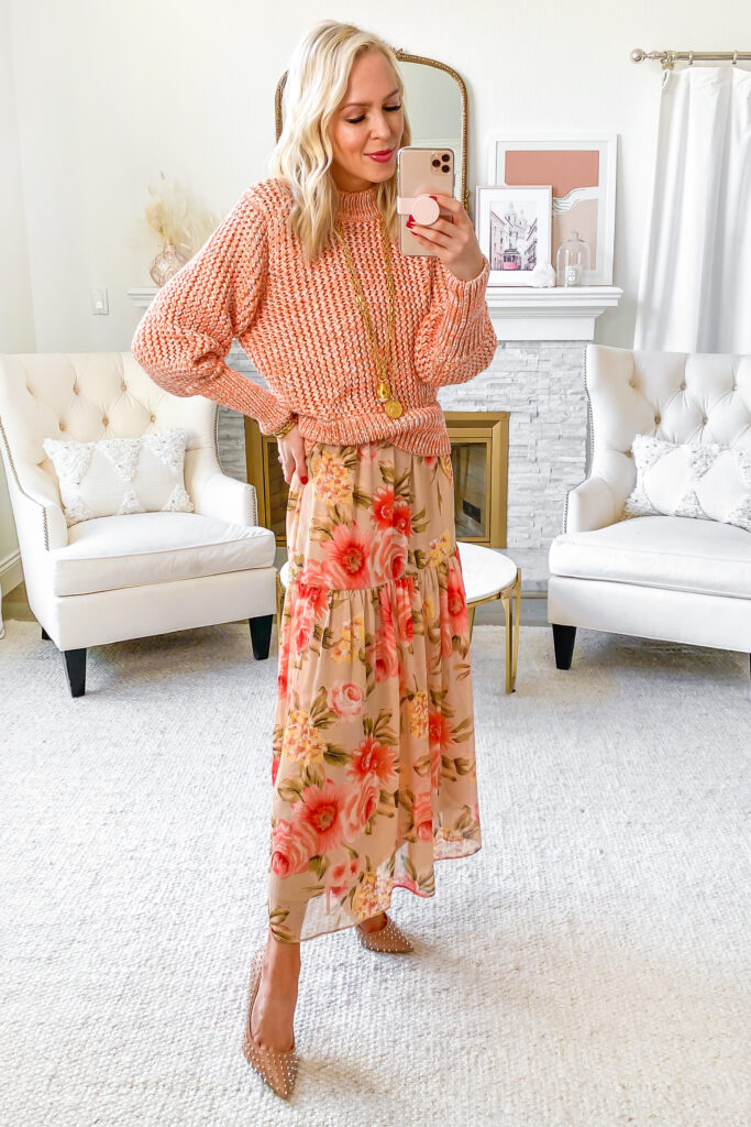 H&M floral maxi dress styled 5 ways, featured by top San Francisco fashion blogger Lombard and Fifth.