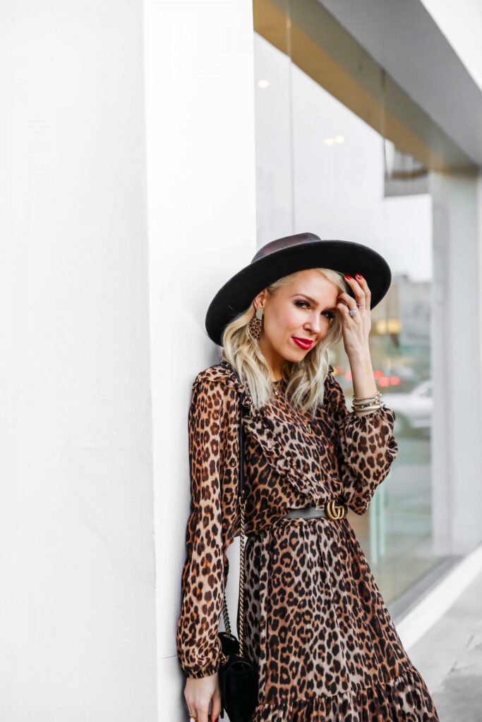 H&M leopard print maxi dress and best leopard finds under $100, featured by top San Francisco fashion blogger Lombard and Fifth.