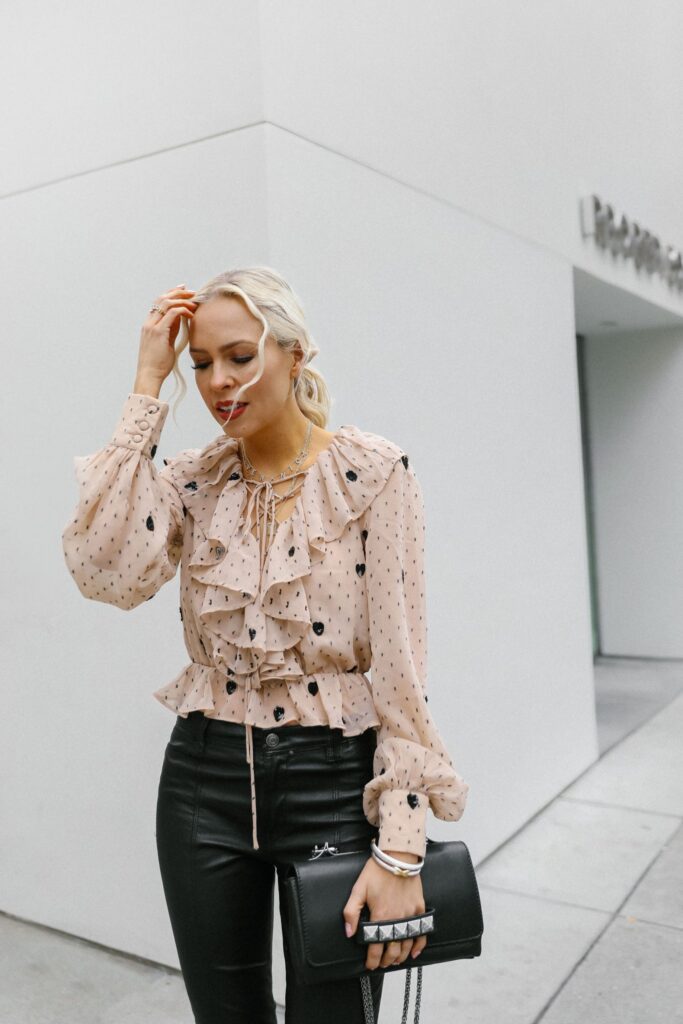 NBD Revolve cherry pie top in nude, best tops round up , featured by top San Francisco fashion blogger Lombard and Fifth.