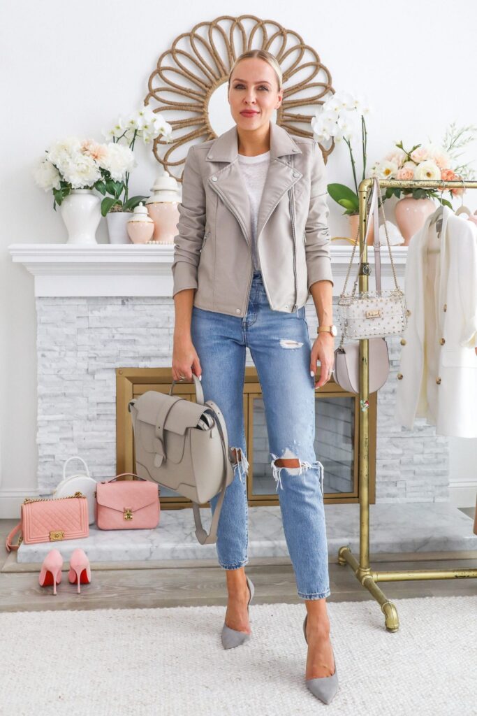Levi’s distressed jeans styled for every season, featured by top San Francisco blogger Lombard and Fifth.