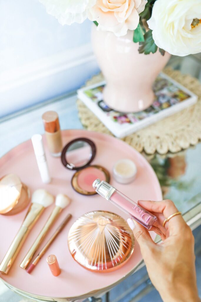 Nordstrom make-up favorite products for summer, featured by San Francisco style blogger Lombard and Fifth. Featuring Charlotte Tilbury bronzing powder, dior addict lip gloss, and urban decay naked eye palette.