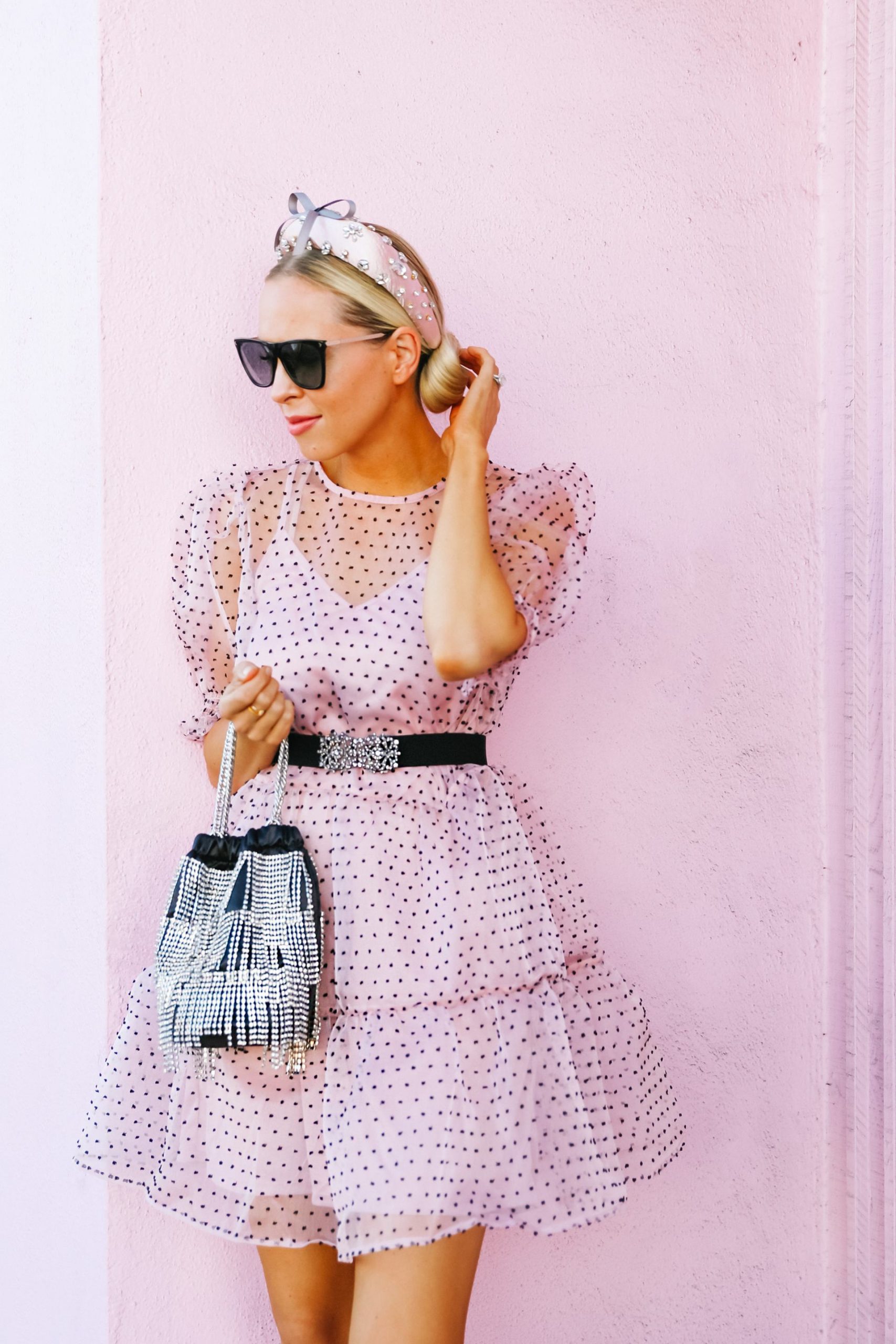 H&M short puff-sleeved dress and summer dresses under $100 you will love, featured by top San Francisco blogger Lombard and Fifth.