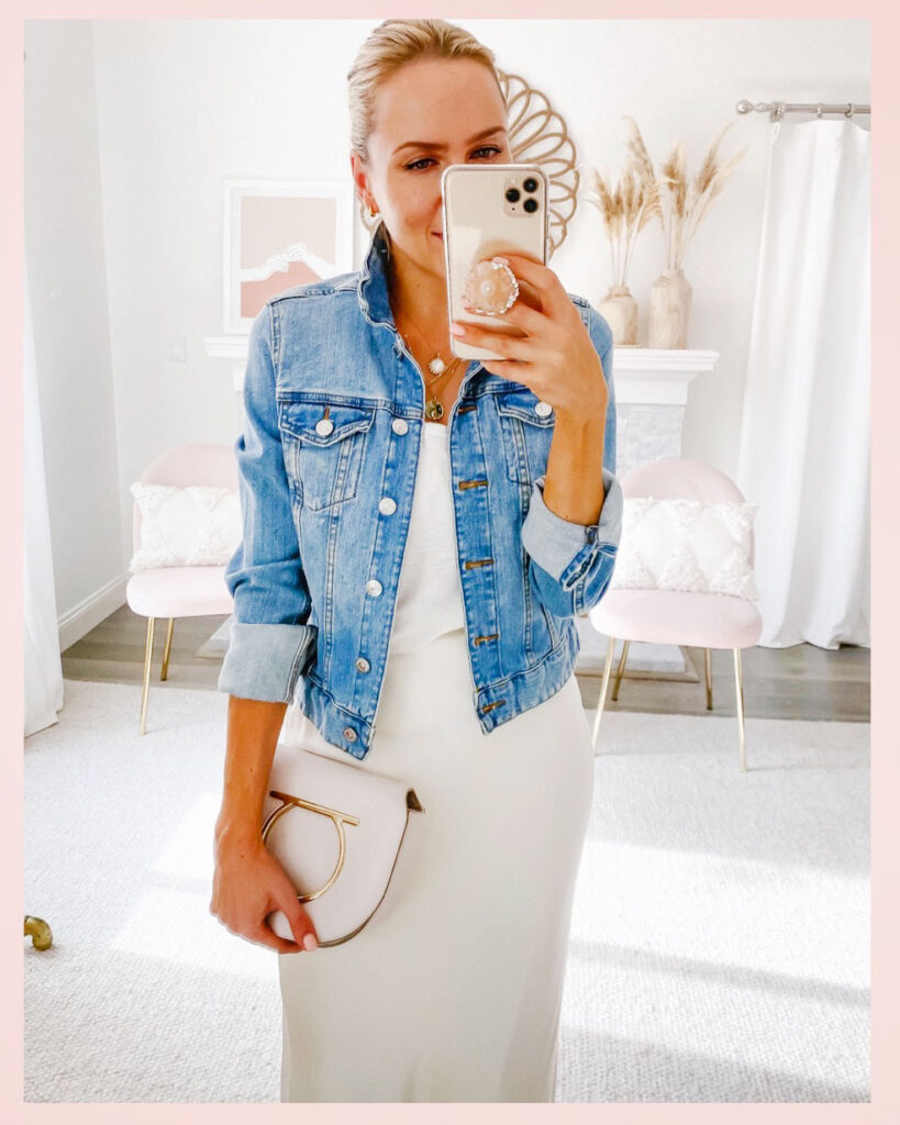 Denim jacket for women styled 5 casual chic ways for fall, featured by San Francisco style blogger Lombard and Fifth.