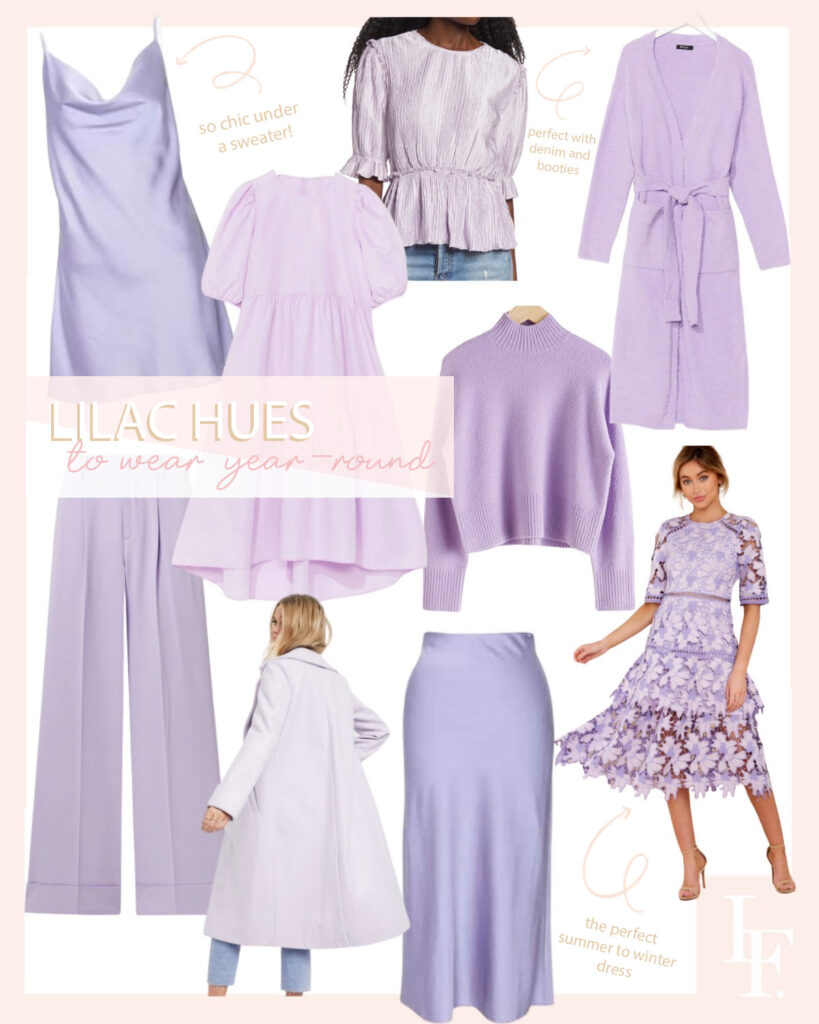 Best lilac fashion 2020 for summer to fall, featured by San Francisco style blogger Lombard and Fifth.