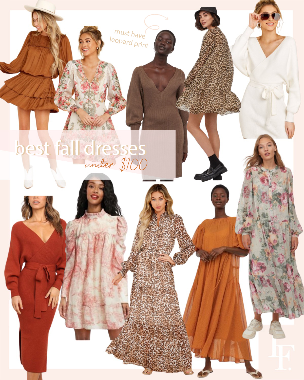 Best fall dresses under $100 you need, featured by San Francisco style blogger Lombard and Fifth.