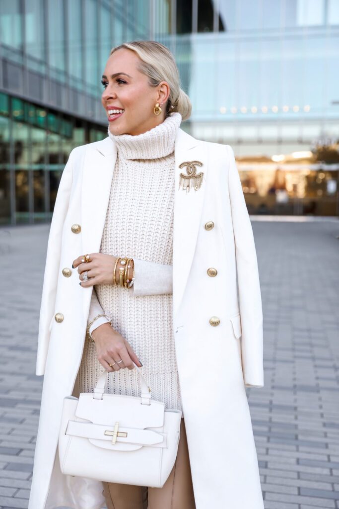 Express Sherpa white coat, best winter white style inspiration, by San Francisco fashion blogger Lombard & Fifth.
