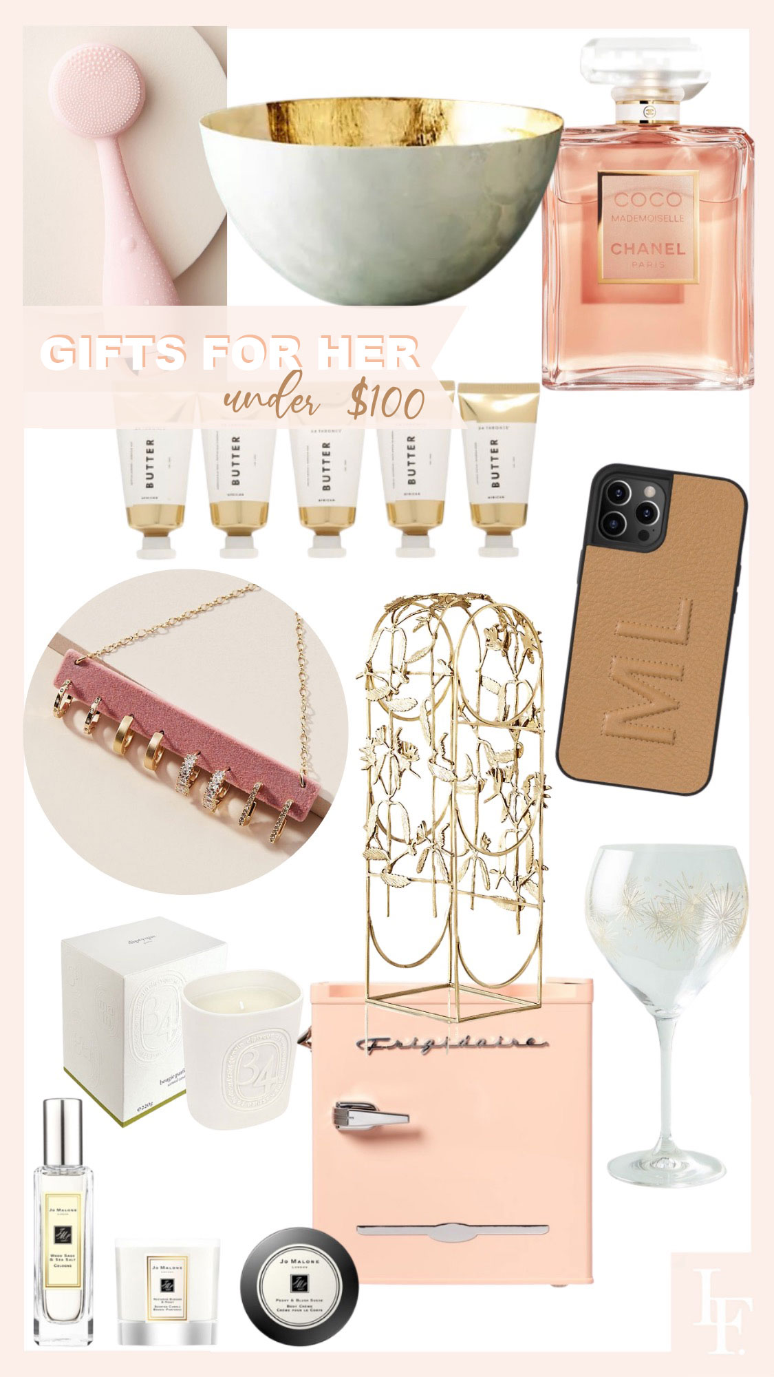 2020 Holiday Gift Guide, for her under $100 and under $50. Featured by San Francisco fashion blogger Lombard & Fifth.