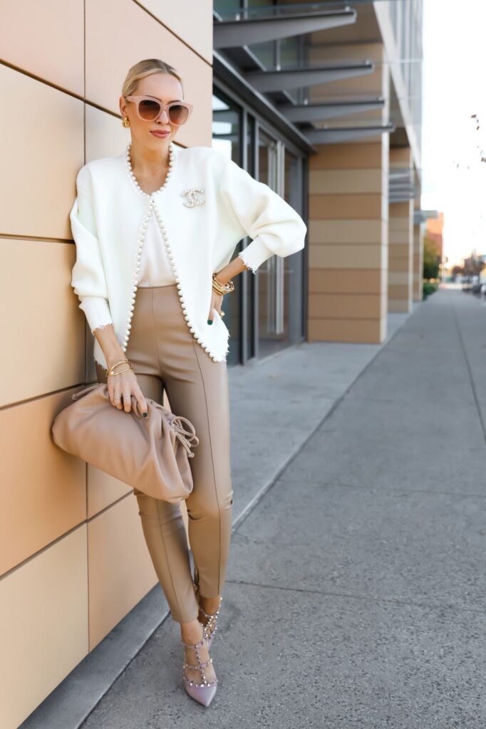 Vita Grace Isabella Pearl Edge cardigan and favorite pearl pieces, featured by San Francisco fashion blogger Lombard & Fifth.