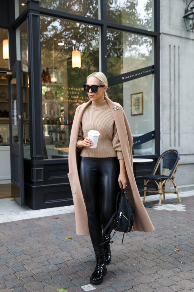 How to style a neutral coatigan for winter, by fashion blogger Lombard & Fifth.