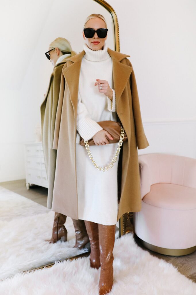 How to style a white knit sweater and skirt set three ways, by San Francisco fashion blogger Lombard & Fifth.