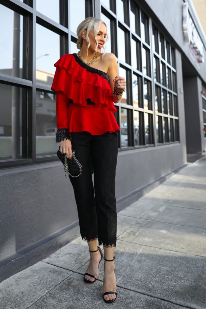 Valentine’s Day style inspiration with gold and pearl best accessories from Victoria Emerson BOGO sale. By San Francisco fashion blogger Lombard & Fifth.