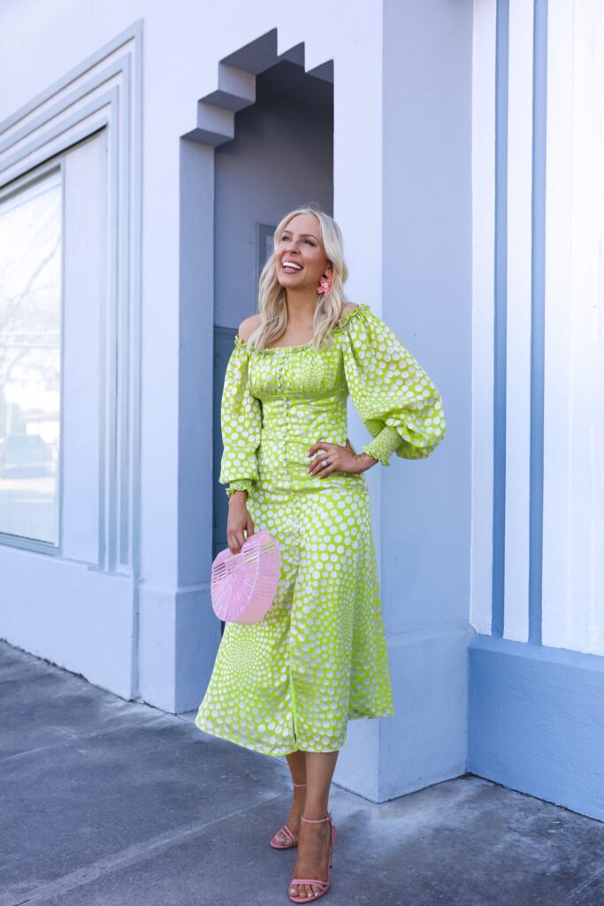 Colorful dress inspiration for spring from Anthropologie and Shopbop style sale, by Lombard & Fifth blog Veronica Levy.