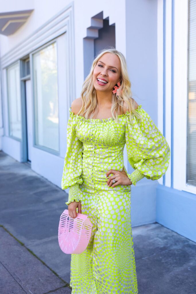 Colorful dress inspiration for spring from Anthropologie and Shopbop style sale, by Lombard & Fifth blog Veronica Levy.