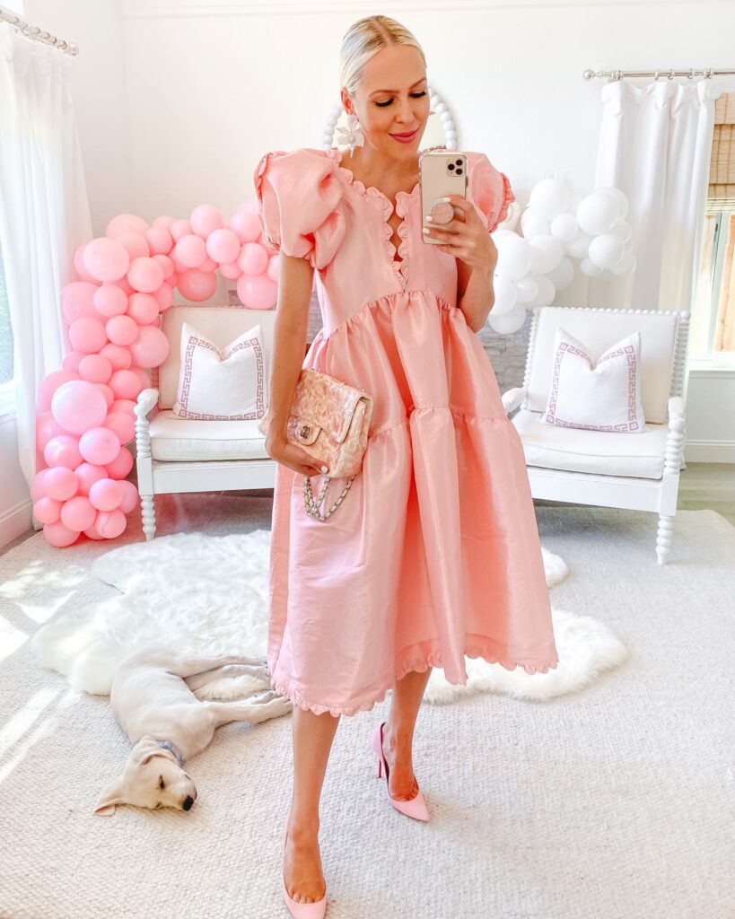 National Pink Day style inspiration. Looks from Veronica Beard, Kika Vargas, Nasty Gal, Maria Alexia and Sundress Official, by Lombard & Fifth Veronica Levy.