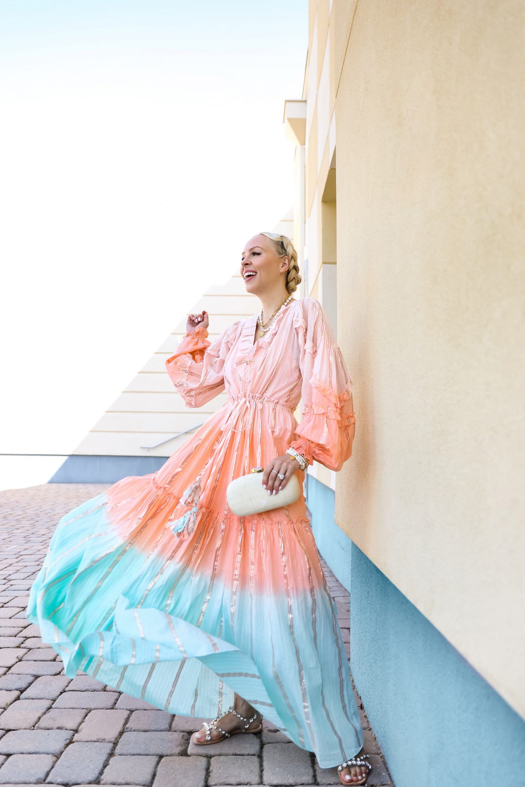 Miss June maxi dress via Outdazl, vacation travel style ideas. By Veronica Levy, Lombard & Fifth.