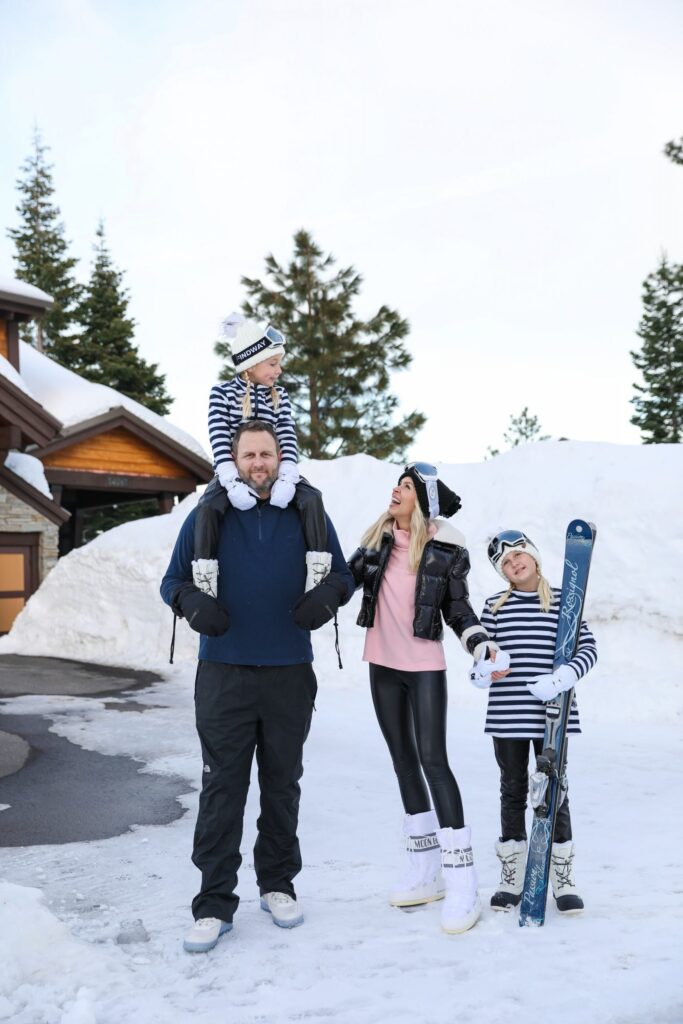 Dudley Stephens and Exclusive Resorts Tahoe vacation giveaway and snow ski style inspiration by Lombard & Fifth, Veronica Levy.