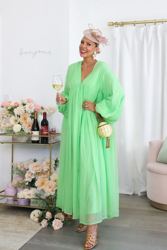 Kentucky Derby style inspiration, fascinator and pastel dresses. By Veronica Levy Lombard & Fifth.