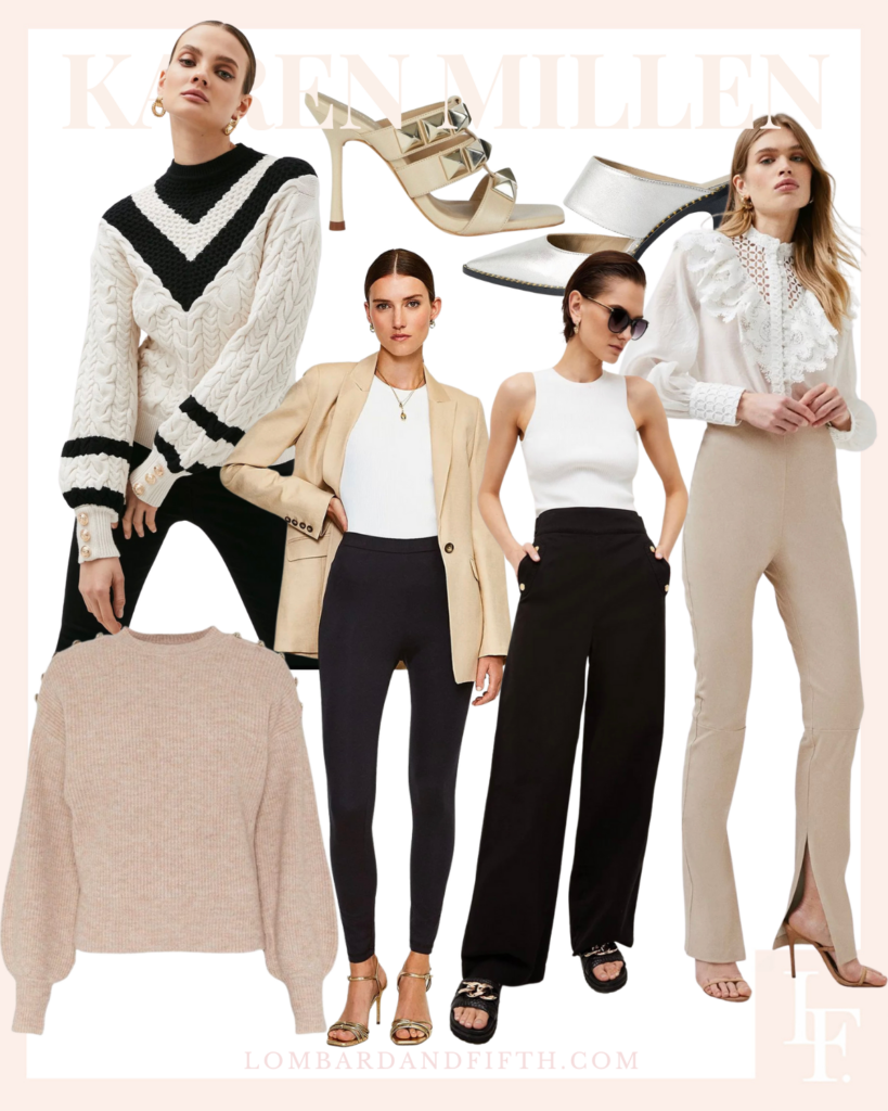 Karen Millen workwear favorites, pre-fall style inspiration, lace top favorites, by Veronica Levy, Lombard & Fifth.