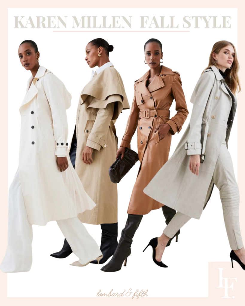 Karen Millen shop more save more sale event, trench coat