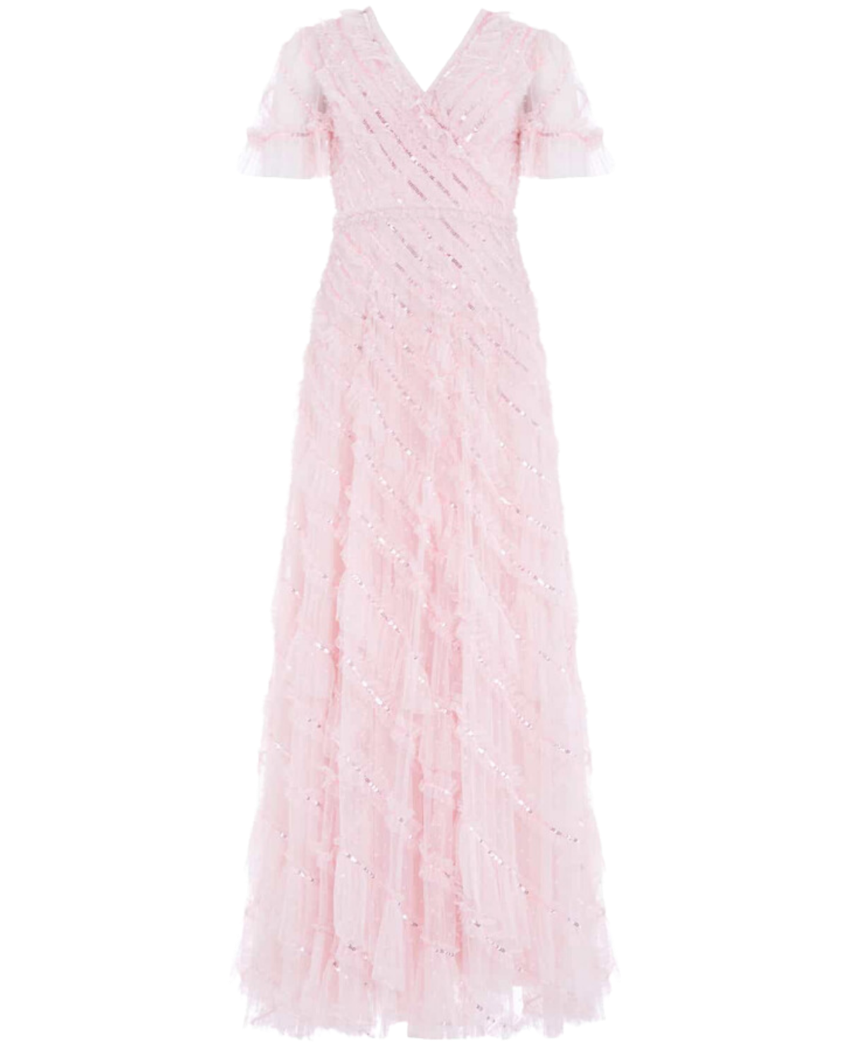 NT spiral sequin pink dress