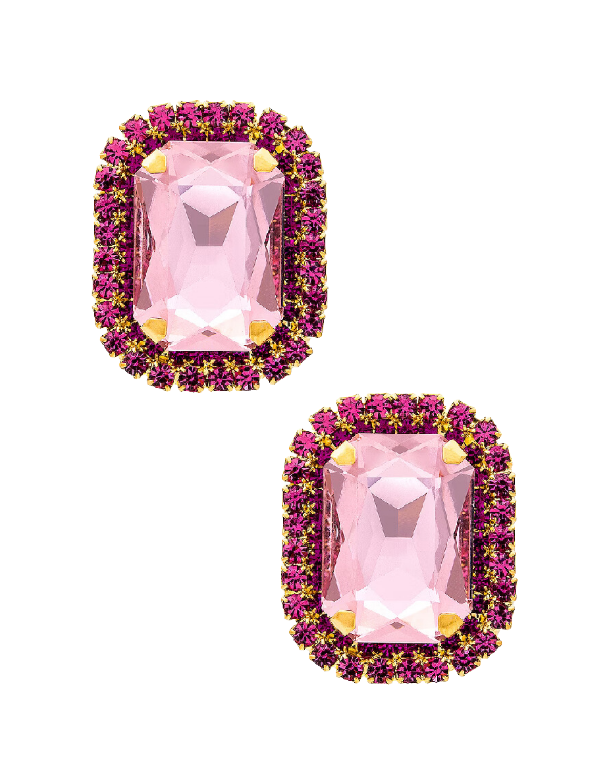 revolve elizabeth cole ariana earrings pink