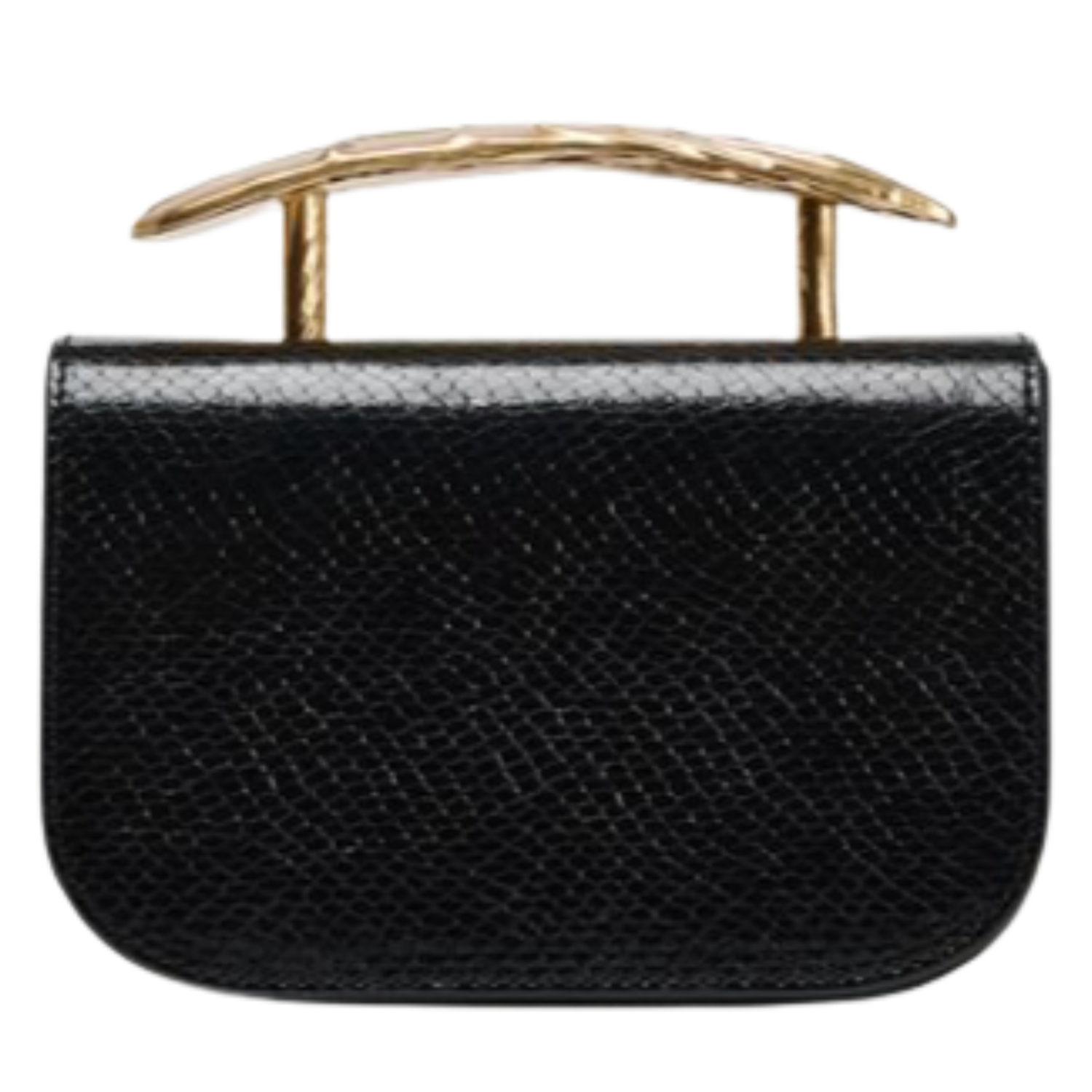 zara black and gold clutch