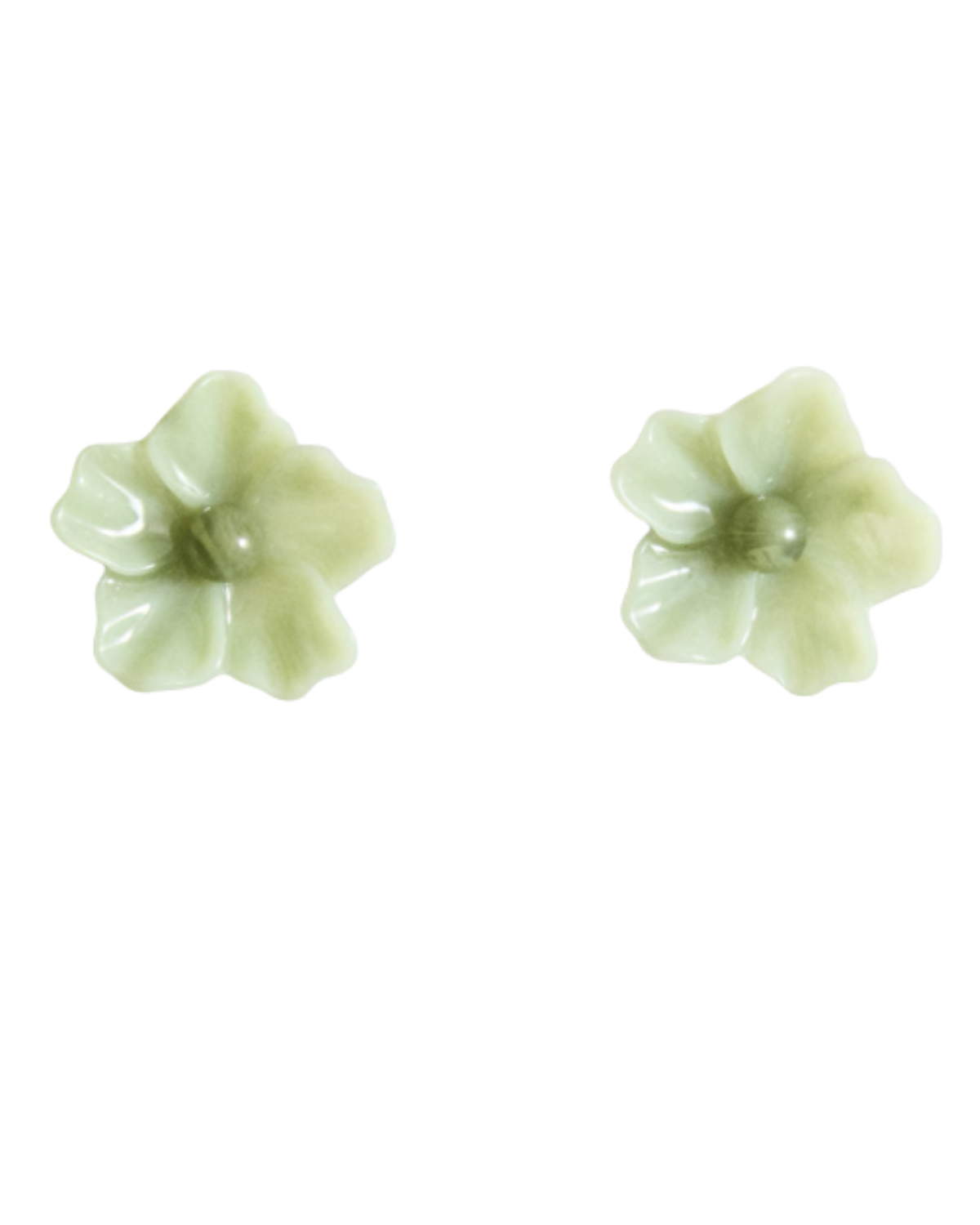 Resin flower earrings