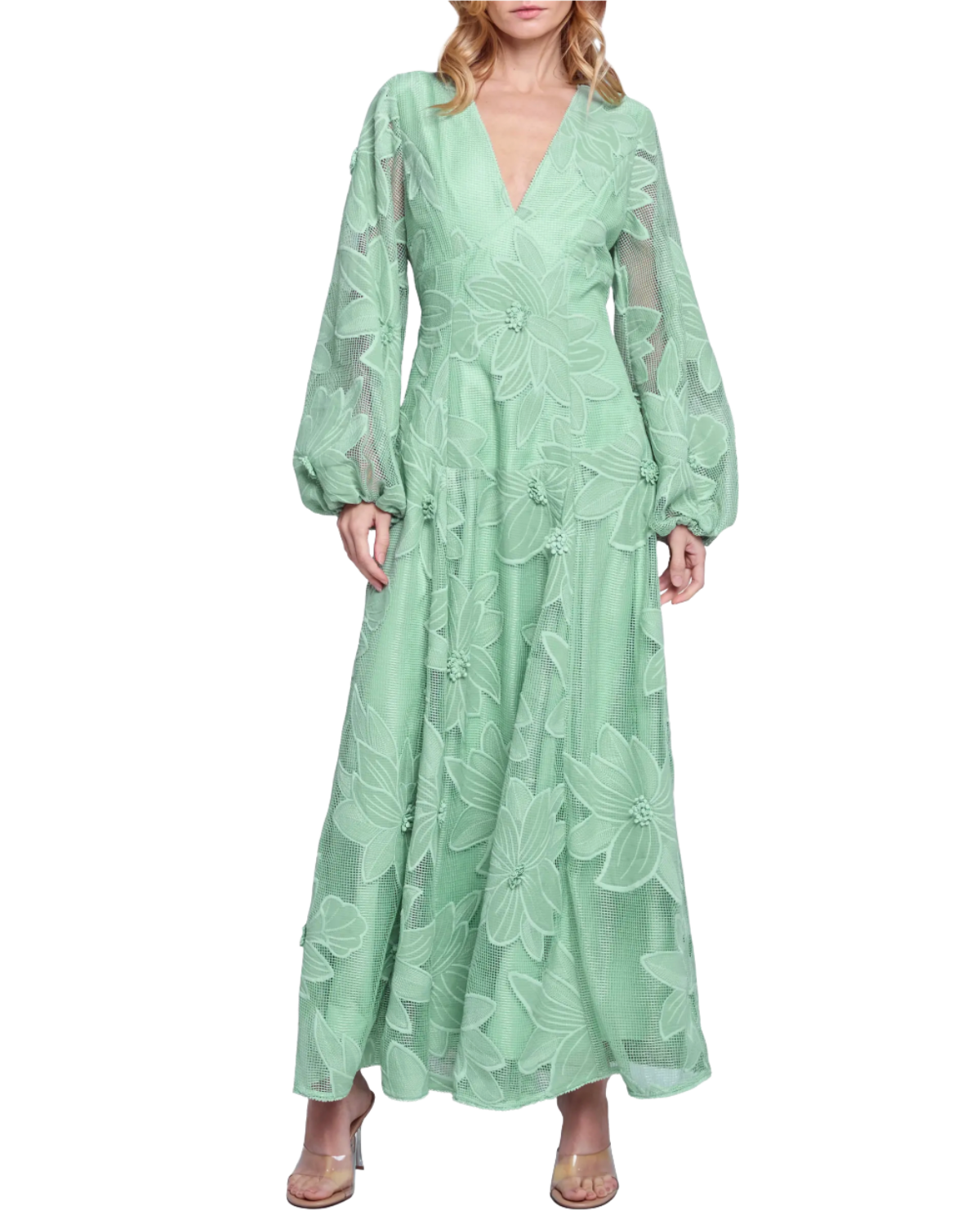 CIEBON Sarilla Long Sleeve Lace Gown | Nordstrom