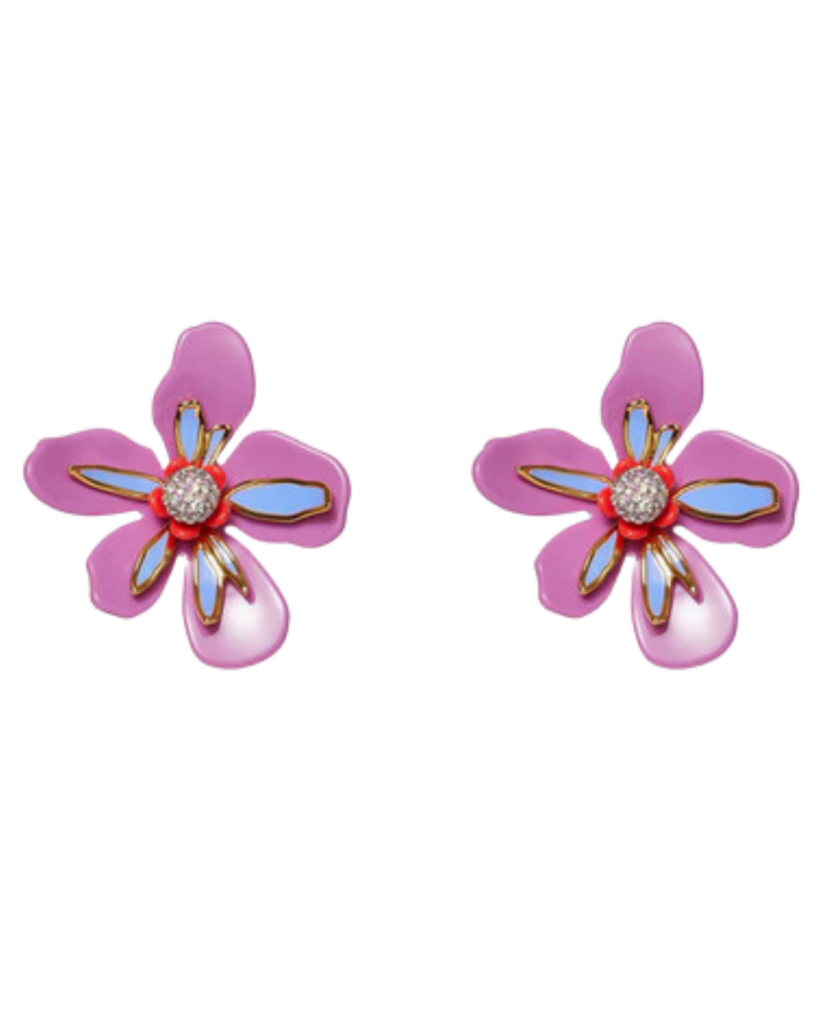 LELE SADOUGHI X TRINA TURK MANDELIEU MAGENTA SOIE