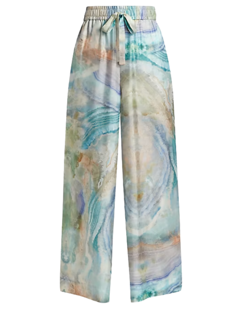 Saks Fifth Avenue Zimmermann Illuminate Marble Print Track Pants | Saks Fifth Avenue