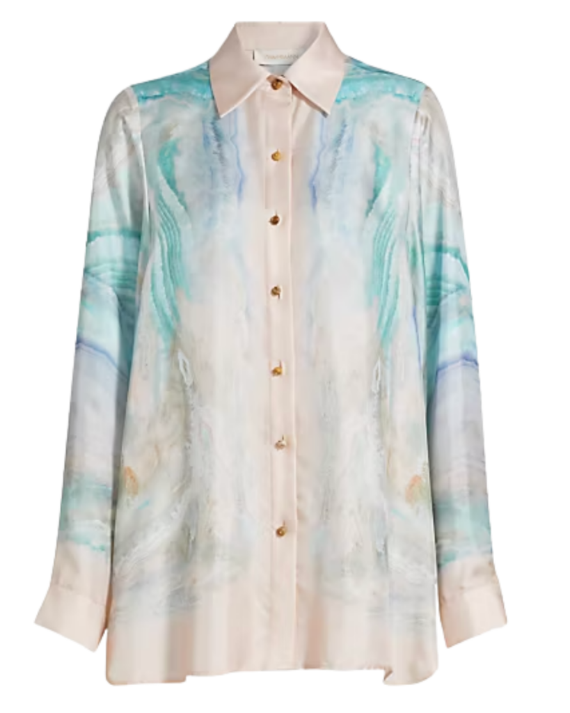 Saks Fifth Avenue Zimmermann Illuminate Relaxed Button-Front Shirt | Saks Fifth
