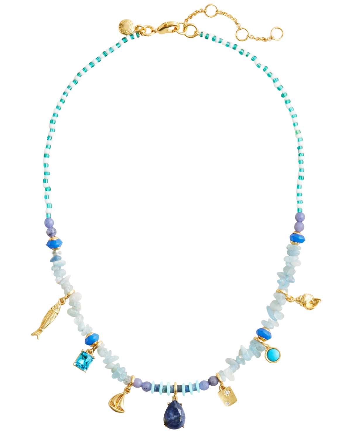 J. Crew US Beaded charm necklace