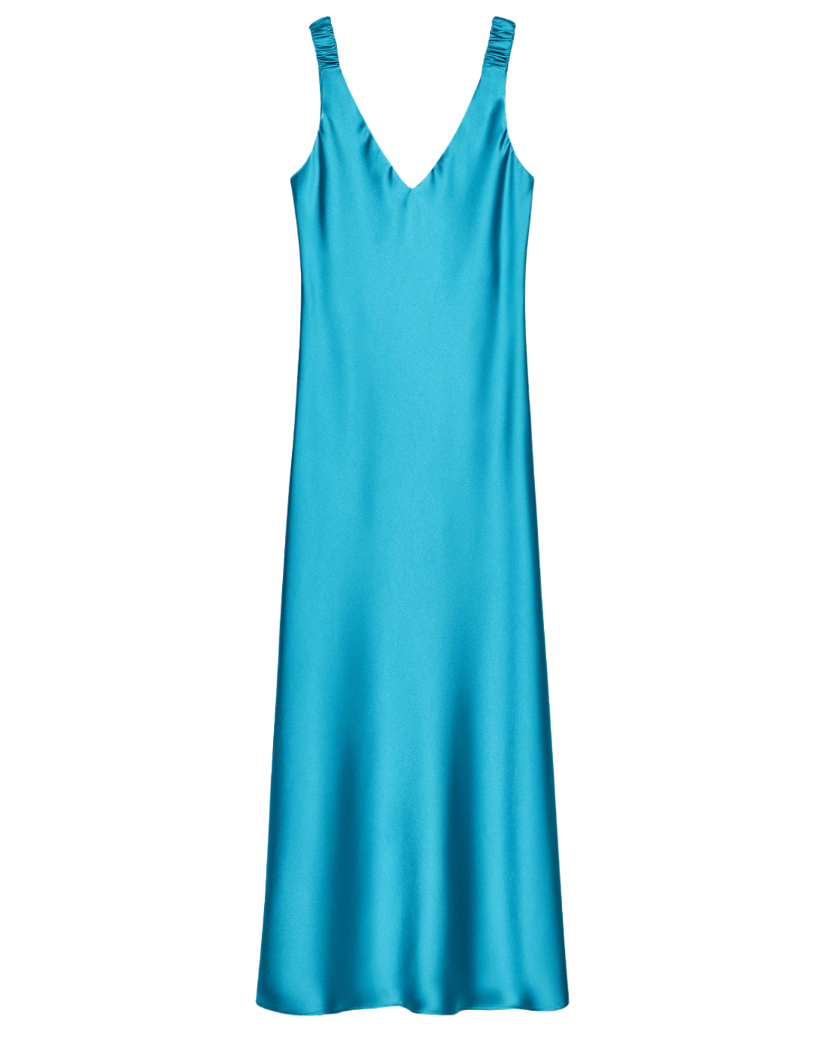 Zara US SATIN EFFECT MIDI DRESS