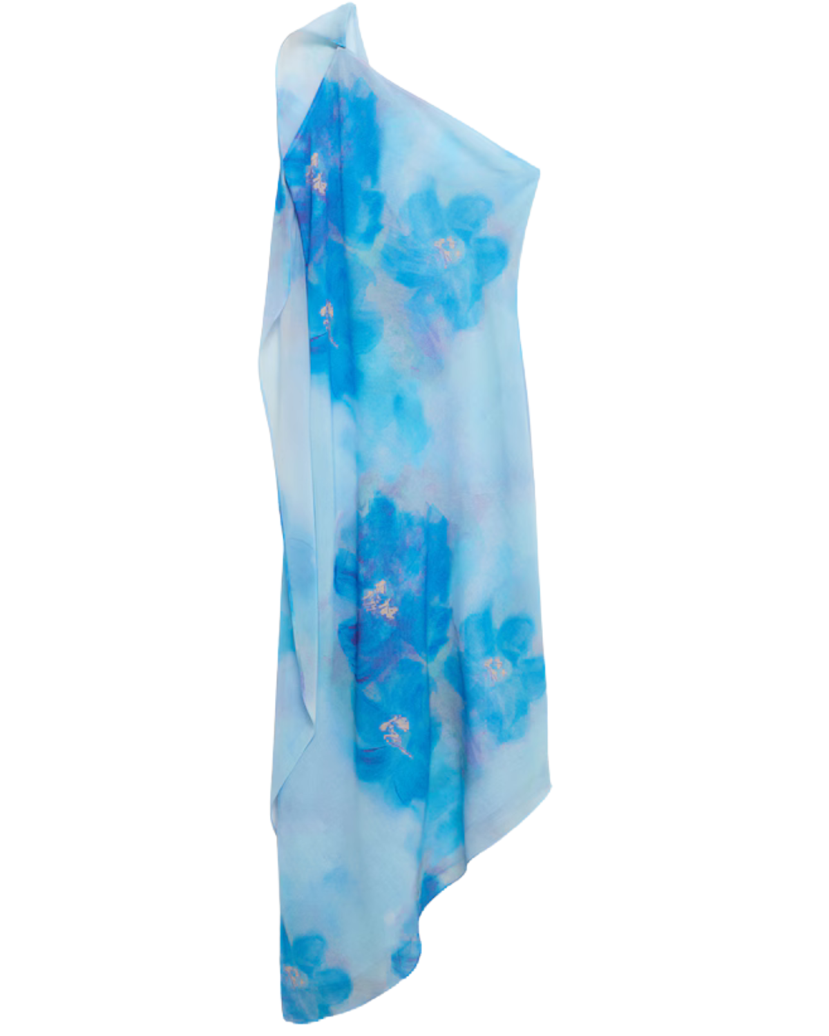Asymmetrical floral scarf dress - Women MANGO USA