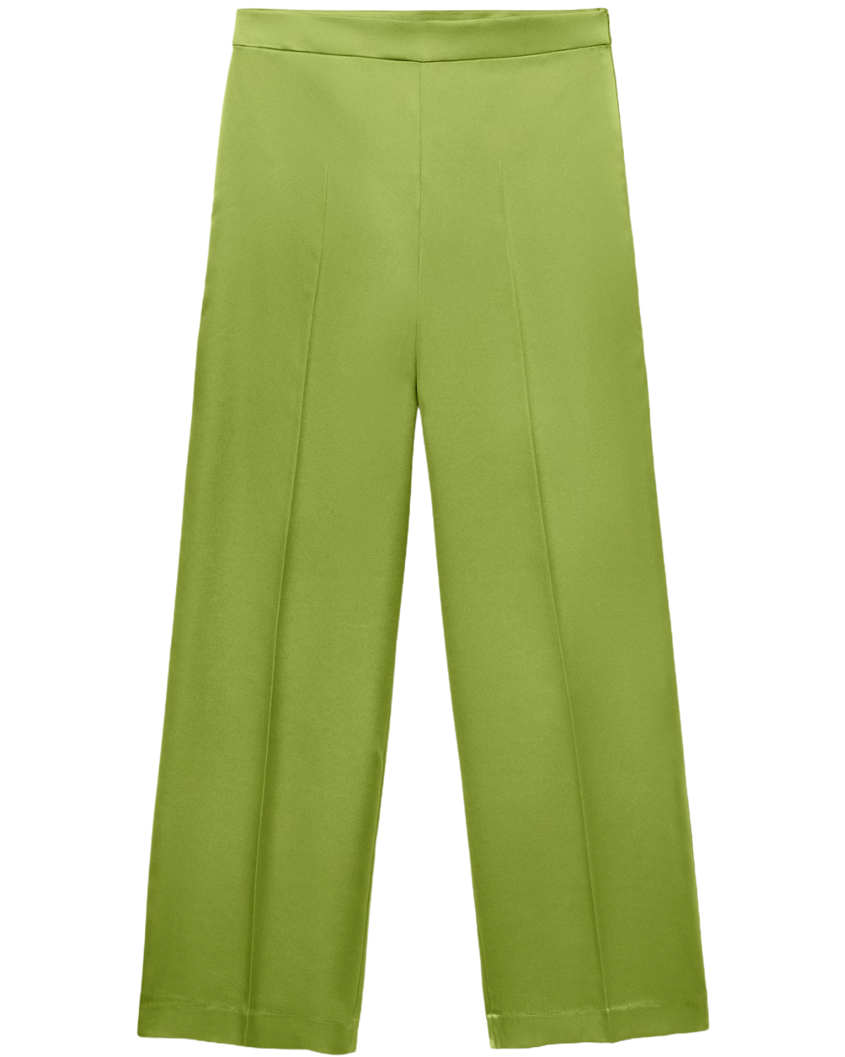 Satin straight-fit pants - Women MANGO USA