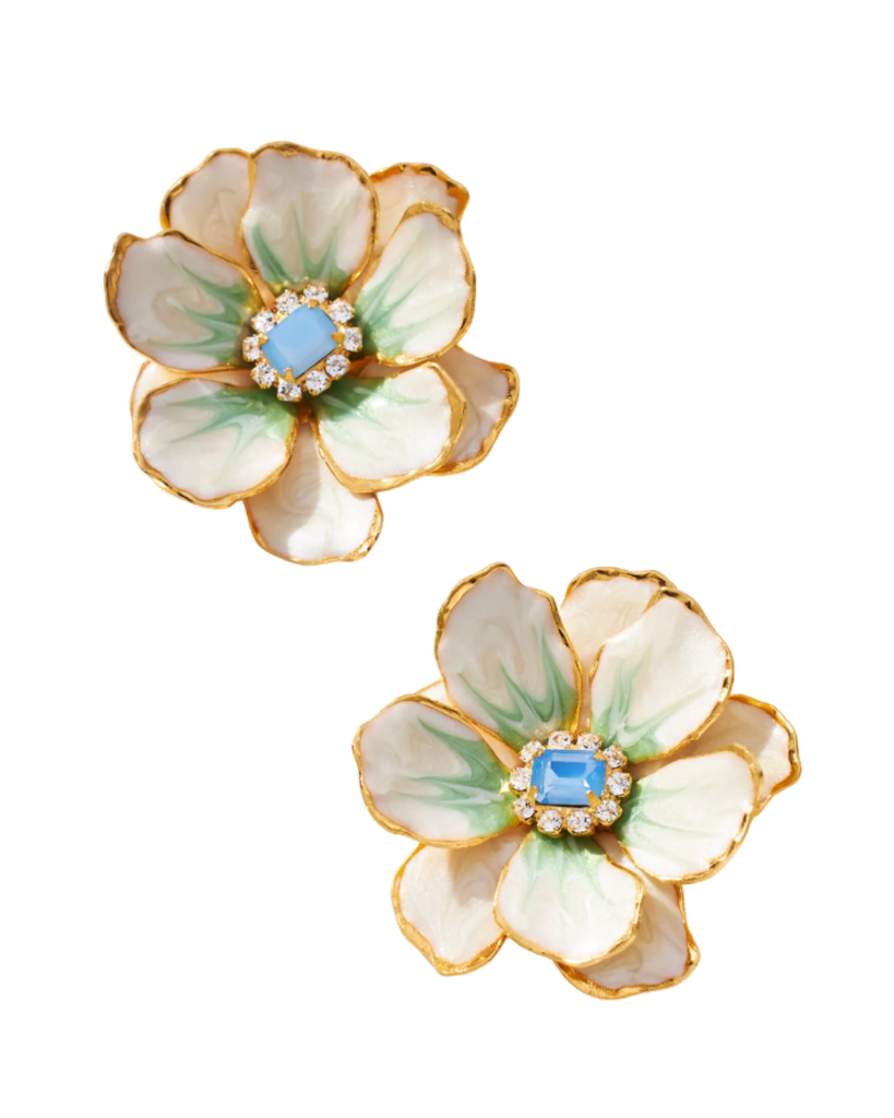The Pink Reef Handpainted Earrings