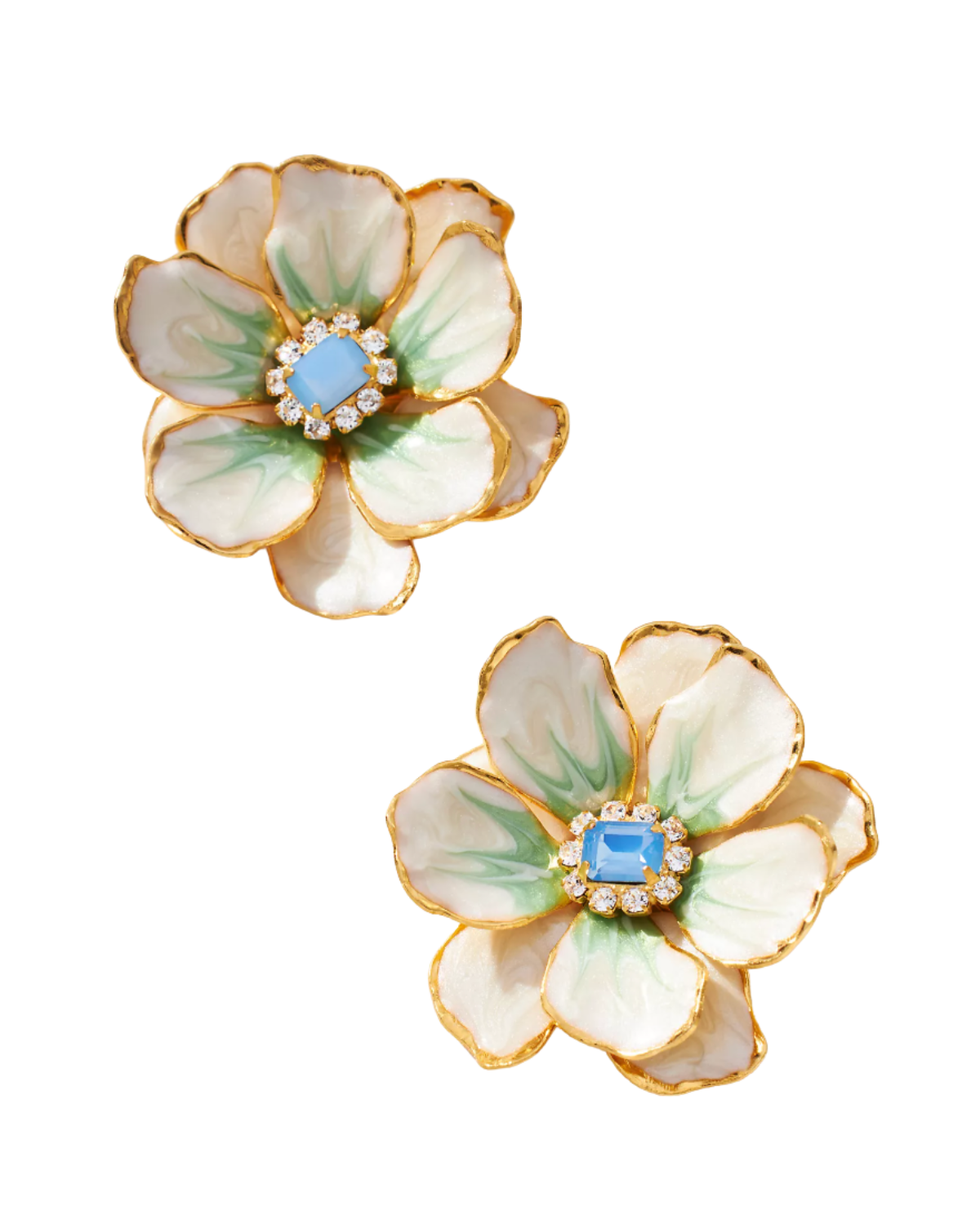 The Pink Reef Handpainted Earrings