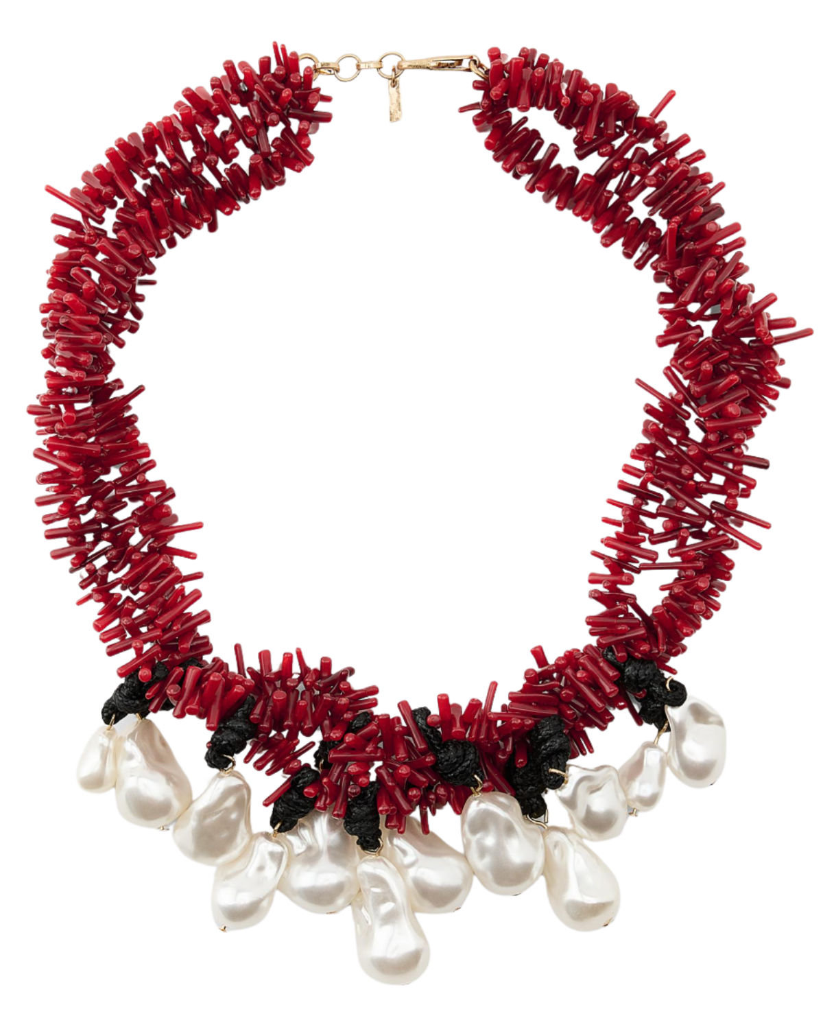 Zara US BEAD AND PEARL NECKLACE