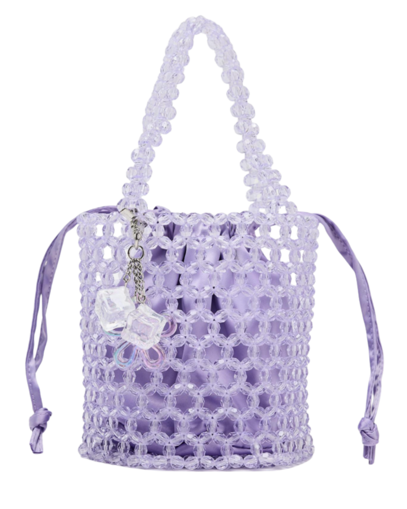 Zara US BEADED CYLINDRICAL BUCKET BAG