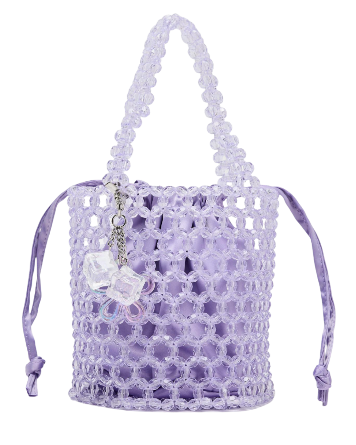 Zara US BEADED CYLINDRICAL BUCKET BAG