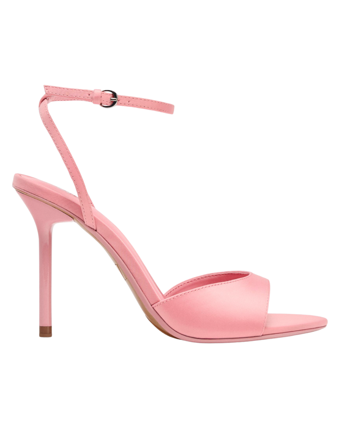 Zara US SATIN HEELED SANDALS