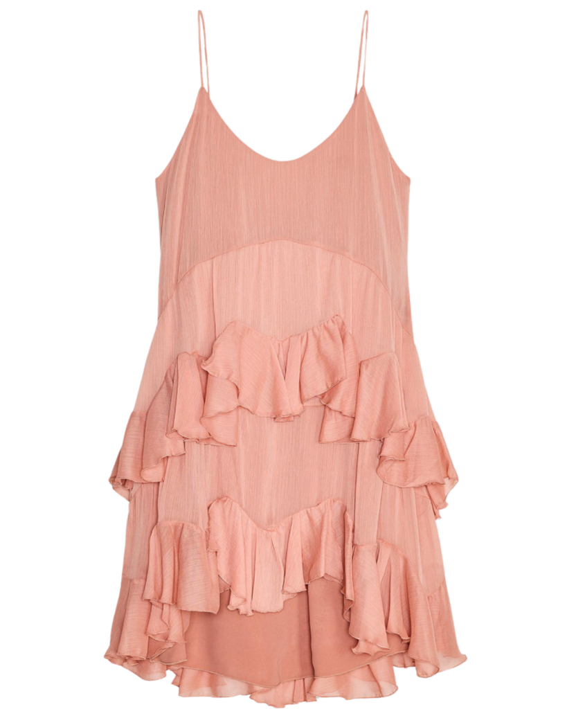 Zara US ZW COLLECTION SHORT RUFFLED DRESS