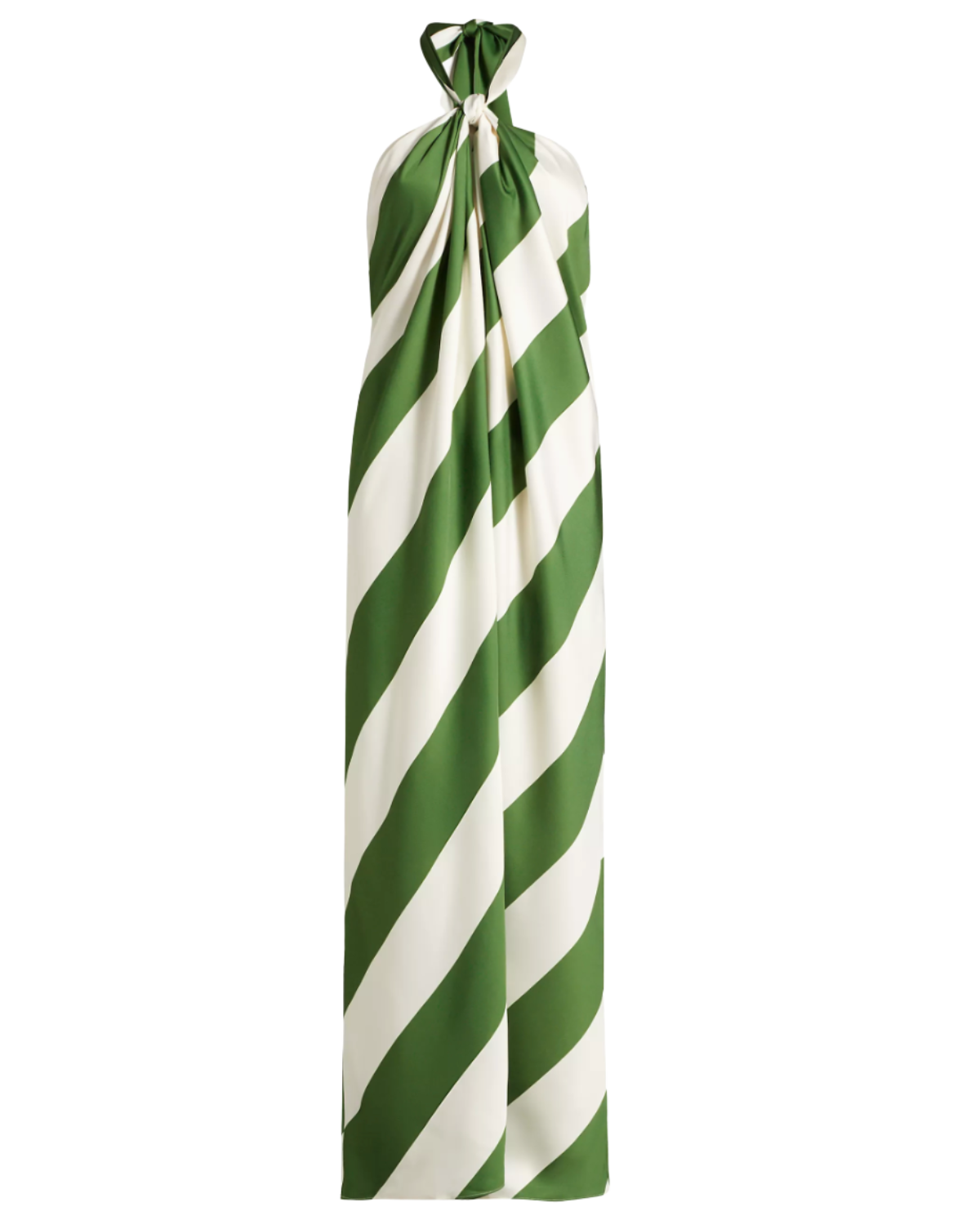 Saks Fifth Avenue Chantell Diagonal Striped Halterneck Maxi Dress
